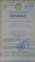 Сертификат об участии в вебинаре "Использование методики Глена  Домана в работе с неговорящими детьми при подготовке к обучению грамоте